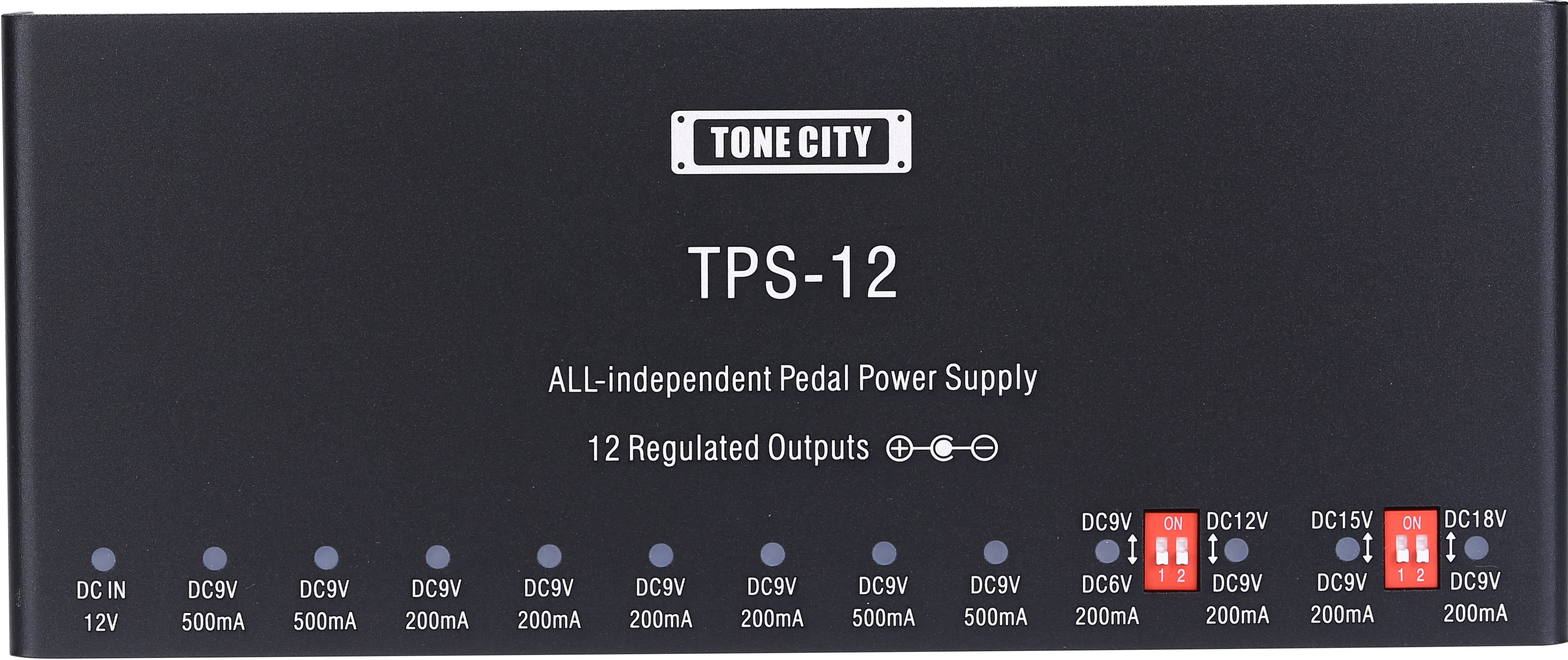 TPS-12 All Isolated Five Outputs Multi-output Pedal Power Supply